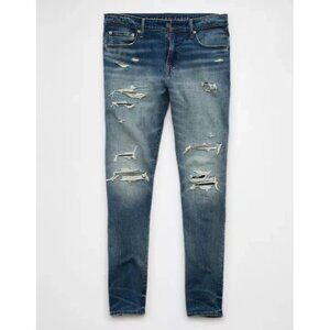 American Eagle AE AirFlex+ TENCEL Athletic Skinny Jeans Dark Wash Men’s 40x32